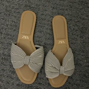 Zara bow sandals
